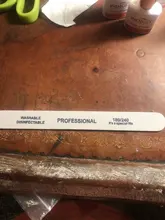 10 unids/lote papel de lija lima de uñas para uñas de gel 180/240 manicura profesional de pedicura de doble cara conjunto de limas de uñas herramientas