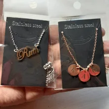 Collar de acero inoxidable personalizado con nombre, gargantilla de oro con letras personalizadas, colgante con placa, regalo