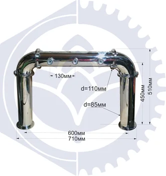 

Column N-shaped on 3 grade under the bar faucet