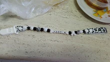 Any name Hand made black and white smart Funny beads dummy clip dummy holder pacifier