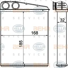 Радиатор отопителя MINI CLUBMAN/COUNTRYMAN/ MB W169/W245 04-/11