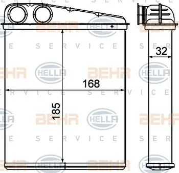 

Radiator heater MINI CLUBMAN/COUNTRYMAN/MB W169/W245 04/11