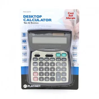 

CALCULATOR PMC326TE SANDLOT AND BATTERIES 12 DIGITS PLATINET