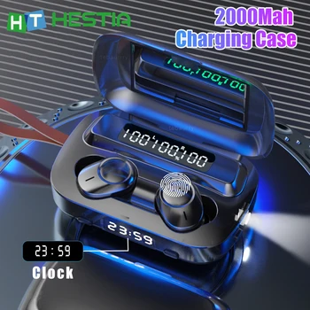 

TWS Wireless Headphones Stereo Bass Wireless Bluetooth Earphone Sports Waterproof Headsets Noise Cancel Earbuds With Microphone