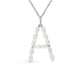 

Silver Pendant with pearls sunlight sample 925