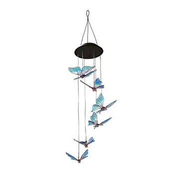 

Waterproof 6 LED Color Changing Butterfly Outdoor Lighting LED Fairy Light Decorative Garden Solar Lamp Outdoor Butterfly Lamp