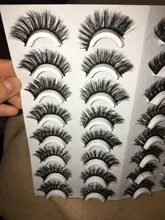 HBZGTLAD-pestañas postizas 3D, 2/4/16 pares, naturales, voluminosas, maquillaje, extensión de pestañas, seda