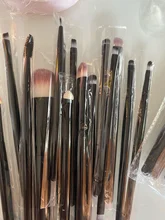 Juego de brochas de maquillaje profesionales, 15 Uds., sombra de ojos, base de maquillaje en polvo, pestañas, Kit de herramientas de belleza cosméticas