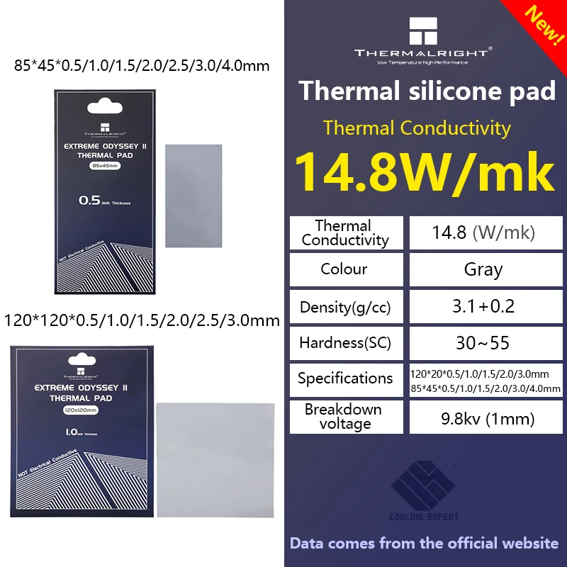 

Охлаждающая подставка для материнской платы, Thermalright, oодиссей Ⅱ, 14,8, 2 поколения, 4,0 мм, с MKCPU, GPU