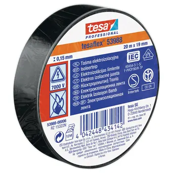 

PVC electrical insulation tape Tesa, 150 micron, 20 m x 19mm