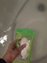 Runseeda-bolsa de aire flotante de 6 pulgadas, bolsa de natación impermeable, bolsa del teléfono móvil, funda para teléfono móvil para nadar, bucear, surfear, usar en la playa