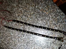 Coche LED tira de decorativo de estilismo de luz ambiental 30CM 15 lámpara SMD LED impermeable Flexible de la atmósfera blanco rojo amarillo azul