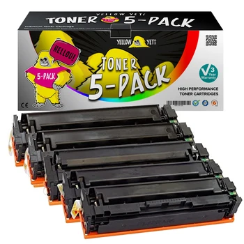 

5pcs toner cartridge CF400 CF400A CF401A CF402A CF403A 201X Compatible for HP Laserjet Pro MFP M274n MFP M277dw M252dw m252n