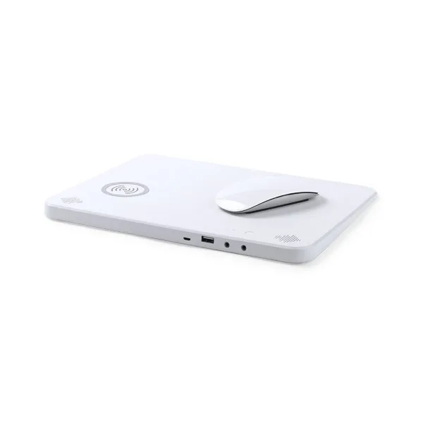 Коврик с беспроводным зарядным устройством Qi Bluetooth 4000 mAh 2W Белый 146126