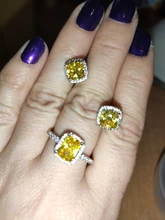 De Lujo mujer chica de cristal anillo de piedra de circonia cúbica bohemios plata Color blanco rosa amarillo anillo promesa anillos de compromiso para las mujeres