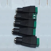 Conector macho y hembra coaxial CAT5 Balun de vídeo, adaptador de enchufe para tira de luces Led, accesorios de cámara CCTV, DC BNC, 12V, 2/5/10 Uds.