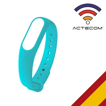 

ACTECOM Correa Azul Xiaomi mi Band 4, Mi Band 3 Recambio de Silicona Impermeable Pulsera Compatible Xiaomi Mi Band 3 Mi Band 4