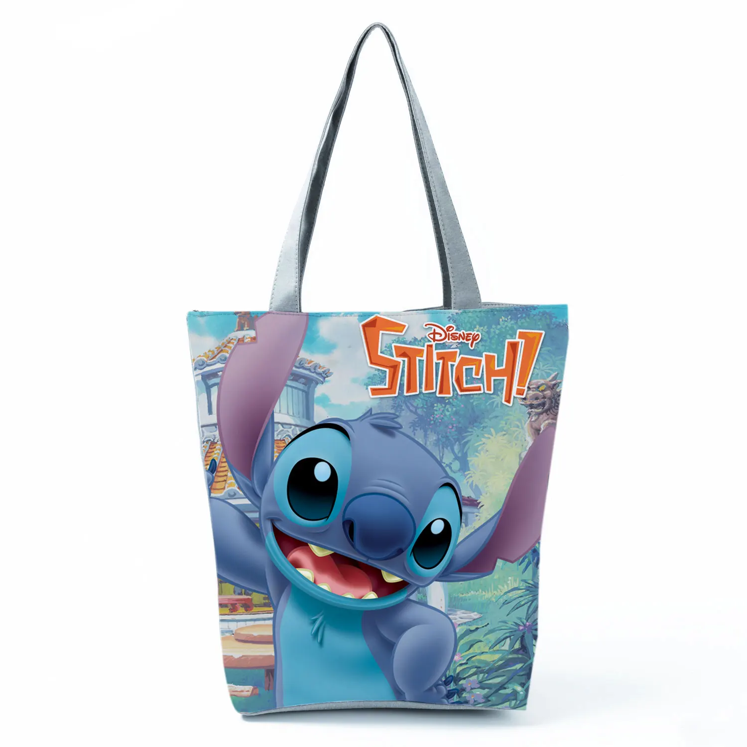 Disney Lilo Stitch Handbags High Capacity Tote Girl Cartoon Shoulder Bag Women Reusable Shoppaing Bag Outdoor Travel Beach Bag designer crossbody bags