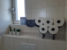 Portarrollos de papel higiénico para baño, accesorios de cocina, estante de almacenamiento de pañuelos, rollo de hierro fundido, soporte de baño