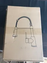 Mixer Tap Deck-Mounted Stream-Sprayer Kitchen Faucet Cold-Taps Rotation Matte Black Hot