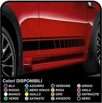 

Side stickers for side panels version 3 and 5 door strips complete kit of adhesive strips