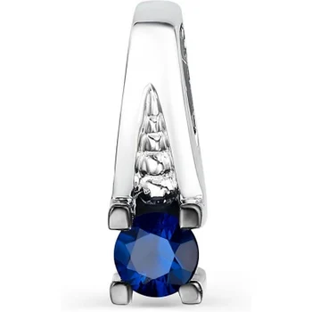 

Alcor pendant with 1 sapphire in white gold