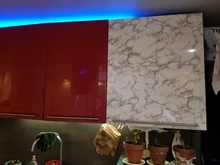 Marble Wallpaper Self-Adhesive Oil-Proof Kitchen Countertop Bathroom Home Improvement