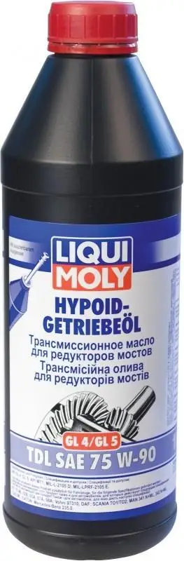 LIQUI MOLY Hypoid-Getriebeoil TDL 75w90 GL-4\5 1 л. (6шт) трансм.масло гип.передач п/с 3945/1407 | Автомобили и