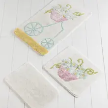 Коврик для ванной | коврик для ванной нескользящие Противоскользящие коврики Alacati Sari 3L набор 60X100 cm-50X60 Cm-40X60 см