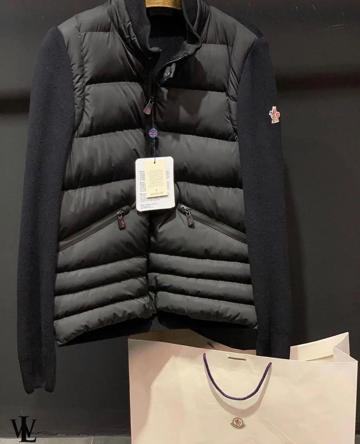 

Jacket with high quality jacket man knitwear goose feather steel wire new session jacket luxury fashion