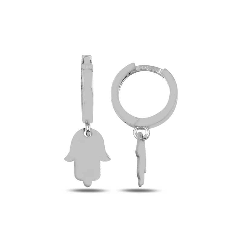 

Silver 925 Sterling Dangle Fatma Master Hand Earring