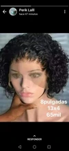 Pelucas cortas de pelo humano con corte Bob, 4x4, rizado brasileño virgen Jerry rizado, línea de cabello Natural moderno, peluca rizada Bob 13x4