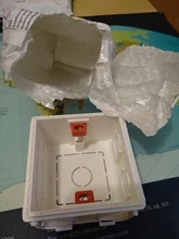 Caja de montaje de Cassette, caja de empalme oculta tipo 86, caja de montaje interno, Caja Blanca, roja y azul