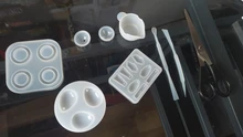 Silicone Mold Jewelry Collection Flat-Rings-Mould Making-Ring Crystal Handmade DIY
