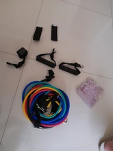 Bandas de resistencia de cuerda para ejercicios, 5 tubos elásticos cTPR para fitness, cinta de yoga, equipo para entrenamiento deportivo en interiores, conjunto de 11 uds.