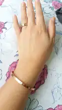 Trendy Stainless Steel Rose Gold Color Love Ring for Women Men Couple CZ Crystal Rings