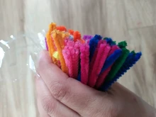 100 Uds 30cm limpiadores con puntas de chenilla para tubos niños juguete educativo de peluche colorido limpiador de Pipa juguetes artesanía de bricolaje hecha a mano suministros