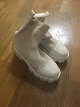 Botas de calcetín negro para mujer, zapatos góticos Punk, botines de plataforma, media blanca, novedad de 2020