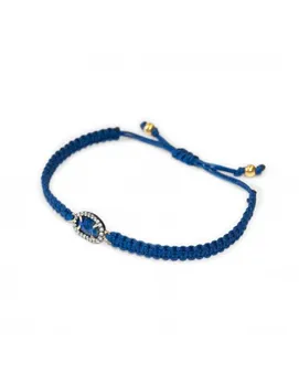 

Macrame bracelet Lapislazuli natural stone