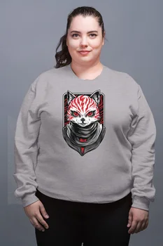 

Angemiel Wear Red Cat Kırallığı Gray Female Sweatshirt