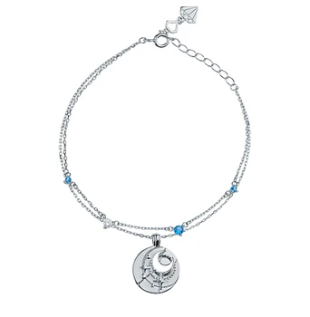 

Silver Bracelet with cubic zirconia sunlight sample 925 test