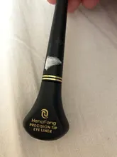 Lápiz Delineador de ojos líquido, negro, de secado rápido, suave, Lápiz Delineador de ojos a prueba de manchas, cepillo potenciador de párpados, 1 Uds.