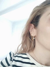 Pendientes de aro de Estrella de Plata de Ley 925 para mujer, pendientes de aro dorados, joyería delicada al por mayor