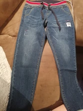 Pantalones vaqueros elásticos para mujer, Jeans de talla grande 4XL, 5XL, con cordones, elásticos, con parche de cintura, puños Vaqueros