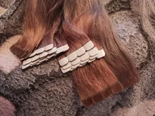 MW-Mini cinta en extensiones de cabello humano, máquina de cabello liso Natural, Remy, Invisible, trama de piel, pegamento adhesivo en el pelo, 10 -24, 20 Uds.