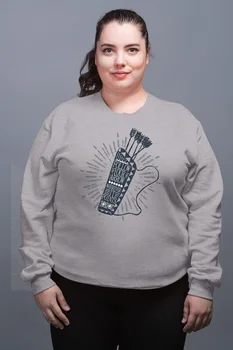 

Angemiel Wear Follow Your Arrow Gray Female Sweatshirt