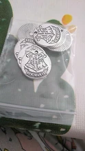 HOGWARTS etiqueta colgante academia de magia encantos oscuro colgante de Magic Charms DIY joyería de encanto de 20mm Chapado en plata encanto A2025 10 Uds