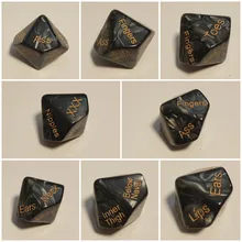 Acrylic Dice Couple Gift Love-Game-Toy Erotic Fun 4PCS