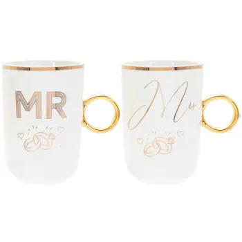 

Set of mugs Mr Mrs 2 PCs 280 ml