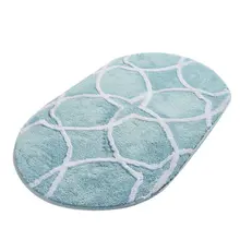 Коврик для ванной | коврик для ванной нескользящие Противоскользящие коврики Bonne Mavi60X100 овальные см